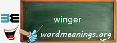 WordMeaning blackboard for winger